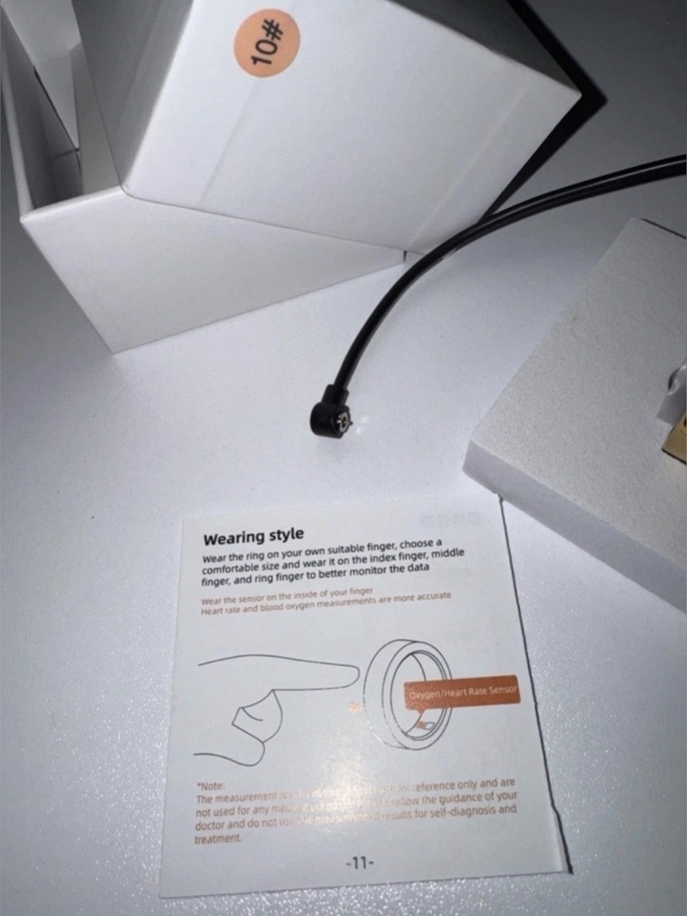 Smart Wearable Ring in Gold - Compact Fitness & Notification Ring - Picture 4 of 4
